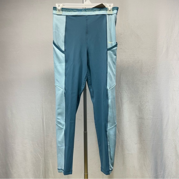 Nike Pants - Nike Dri-fit Pro Teal‎ Training Leggings Medium